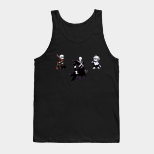 FNF. X-Gaster, X-Chara, Ink Sans. Mod X-Event Tank Top